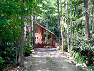 Lodge On Iron Mountain Real Estate - Log Cabin By The Creek